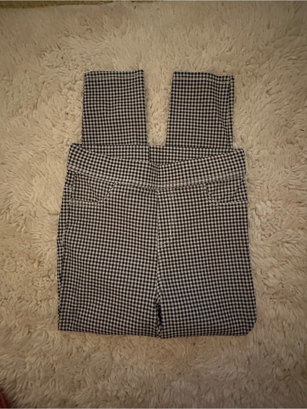 Time and Tru Black & White Houndstooth Jumpsuit